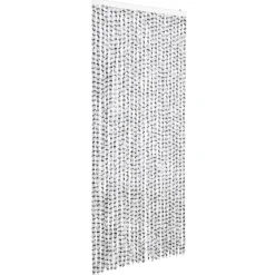 vidaXL - Deurgordijn - Grijs - Polypropyleen - 100 x 220 cm