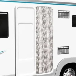 vidaXL - Deurgordijn - Taupe - Polypropyleen