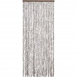 vidaXL - Deurgordijn - Taupe - Polypropyleen