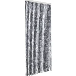 vidaXL - Deurgordijn - Zilver - Polypropyleen - 90 x 200 cm