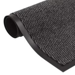 vidaXL - Deurmat - Antraciet - Stof - 90 x 150 cm