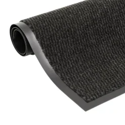 vidaXL - Deurmat - Zwart - Stof - 120 x 180 cm - 2 stuks