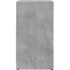 vidaXL - 2-deurs Wastafelonderkast - Betongrijs - Bewerkt hout - 60x33x60 cm