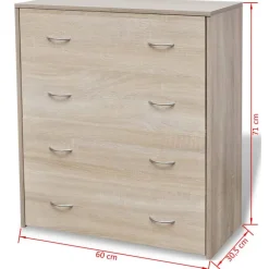 vidaXL - Dressoir - Bruin - Hout