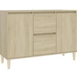 vidaXL - Dressoir - Bruin - Bewerkt hout