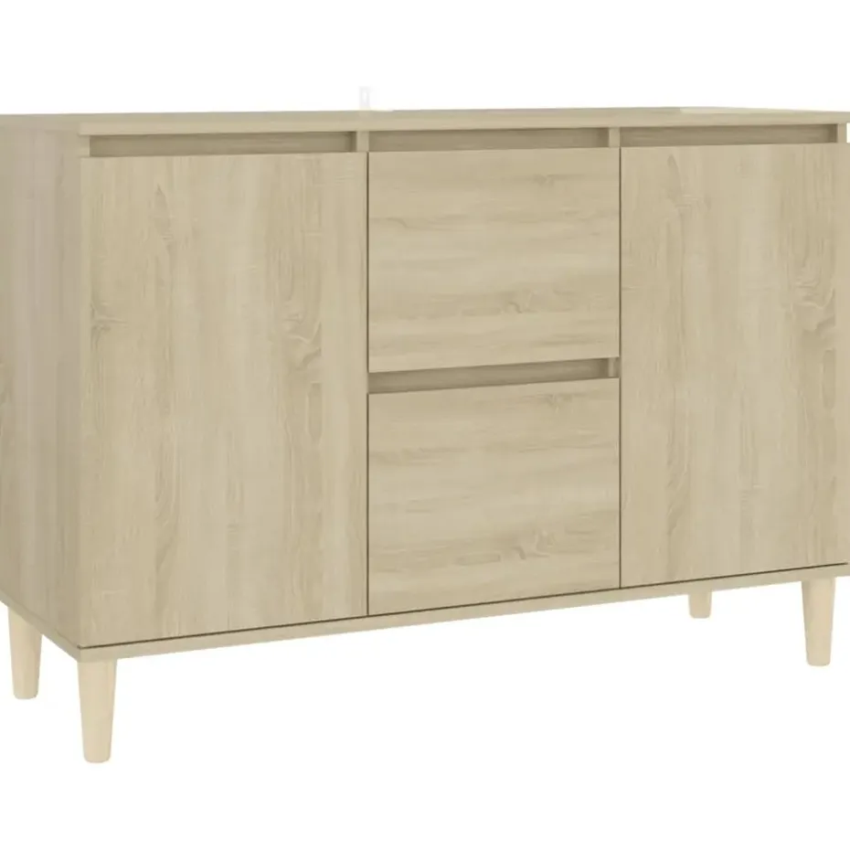 vidaXL - Dressoir - Bruin - Bewerkt hout