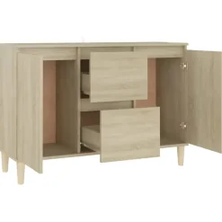 vidaXL - Dressoir - Bruin - Bewerkt hout