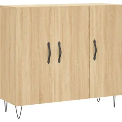vidaXL - Dressoir - Bruin - Bewerkt hout