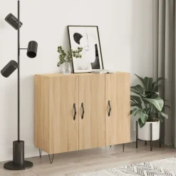 vidaXL - Dressoir - Bruin - Bewerkt hout