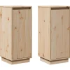 vidaXL - Dressoir - Bruin - Grenenhout - 2 stuks