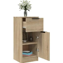 vidaXL - Dressoir - Bruin - Bewerkt hout - 2 stuks