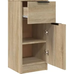 vidaXL - Dressoir - Bruin - Bewerkt hout - 2 stuks