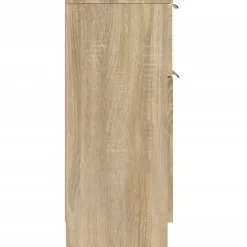 vidaXL - Dressoir - Bruin - Bewerkt hout - 2 stuks