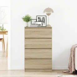 vidaXL - Dressoir - Bruin - Bewerkt hout