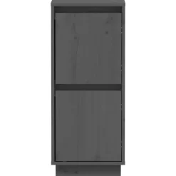 vidaXL - Dressoir - Grijs - Grenenhout - 2 stuks