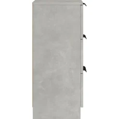 vidaXL - Dressoir - Grijs - Bewerkt hout - 2 stuks