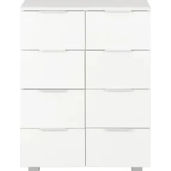 vidaXL - Dressoir - Wit - Bewerkt hout