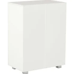 vidaXL - Dressoir - Wit - Bewerkt hout