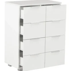 vidaXL - Dressoir - Wit - Bewerkt hout