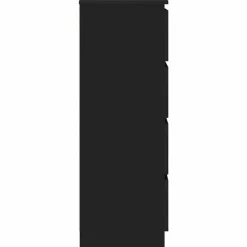 vidaXL - Dressoir - Zwart - Bewerkt hout