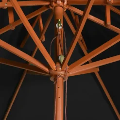 vidaXL - Dubbeldeksparasol - Zwart