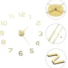 vidaXL - 3d-wandklok - Goud - Acryl