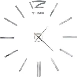 vidaXL - 3d-wandklok - Zilver - Acryl