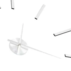 vidaXL - 3d-wandklok - Zilver - Acryl