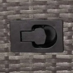 vidaXL - Eethoek Voor Buiten - Grijs - Poly rattan