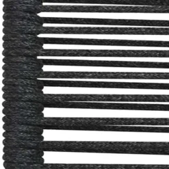 vidaXL - Eetset - Zwart - Staal