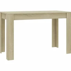 vidaXL - Eettafel - Bruin - Bewerkt hout