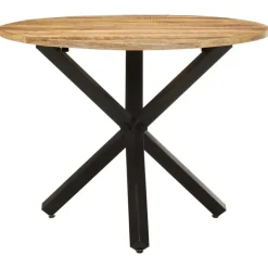 vidaXL - Eettafel - Bruin - Hout - Ø 100 x 75 cm