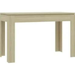 vidaXL - Eettafel - Bruin - Bewerkt hout