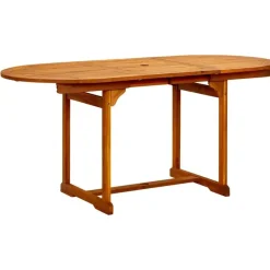 vidaXL - Eettafel - Bruin - Acaciahout - 170 x 80 x 75 cm