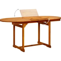 vidaXL - Eettafel - Bruin - Acaciahout - 170 x 80 x 75 cm