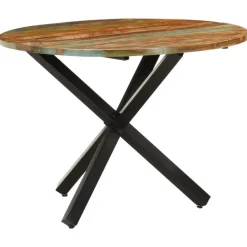 vidaXL - Eettafel - Bruin - Hout - Ø 100 x 75 cm