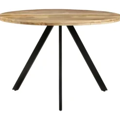 vidaXL - Eettafel - Bruin - Hout - Ø 110 x 75 cm