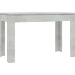 vidaXL - Eettafel - Grijs - Bewerkt hout