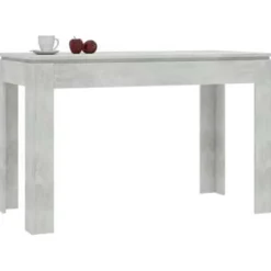 vidaXL - Eettafel - Grijs - Bewerkt hout