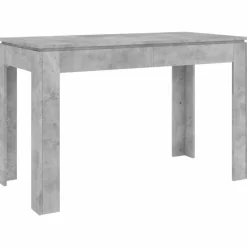 vidaXL - Eettafel - Grijs - Bewerkt hout