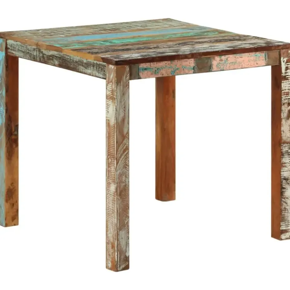 vidaXL - Eettafel - Multikleur - Hout - 82 x 80 x 76 cm