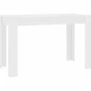 vidaXL - Eettafel - Wit - Bewerkt hout
