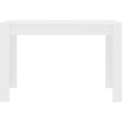 vidaXL - Eettafel - Wit - Bewerkt hout