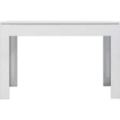 vidaXL - Eettafel - Wit - Bewerkt hout