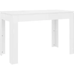 vidaXL - Eettafel - Wit - Bewerkt hout