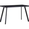 vidaXL - Eettafel - Zwart - Glas - 120 x 60 x 75 cm