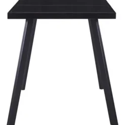 vidaXL - Eettafel - Zwart - Glas - 140 x 70 x 75 cm