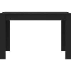 vidaXL - Eettafel - Zwart - Bewerkt hout