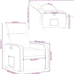 vidaXL - Fauteuil - Grijs - Kunstleer