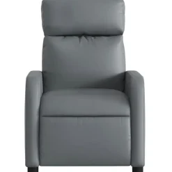 vidaXL - Fauteuil - Grijs - Kunstleer